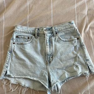 Abercrombie and Fitch high-rise mom shorts